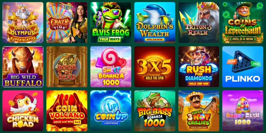 Casino Richard popular games